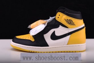 Air Jordan 1 Yellow Toe Black White AR1020-700