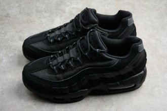 Nike mens AIR MAX 95 "TRIPLE BLACK" Black-Anthracite 609048-092