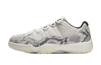 Air Jordan 11 Retro Low 'Light Bone Snakeskin'