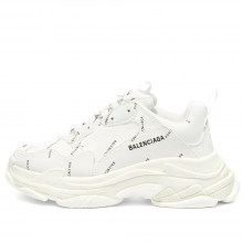 Balenciaga Triple S Allover Logo White