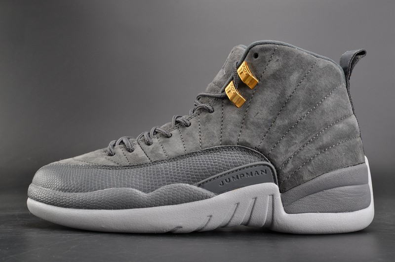 jordan 12 mens grey